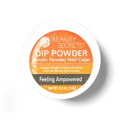 Beauty Secrets Feeling Ampowered Glow In The Dark Dip Powder, Dip Nails, Long Lasting, DIY Dipping Powder, Soaks Off, .5 Ounce