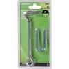 Hardware Essentials 851931 Hook Latch with Staples Zinc 6"