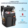 Insulated Cooler Backpack,Bagparkk 33 Cans Multifunctional Double Deck Leakproof Cooler