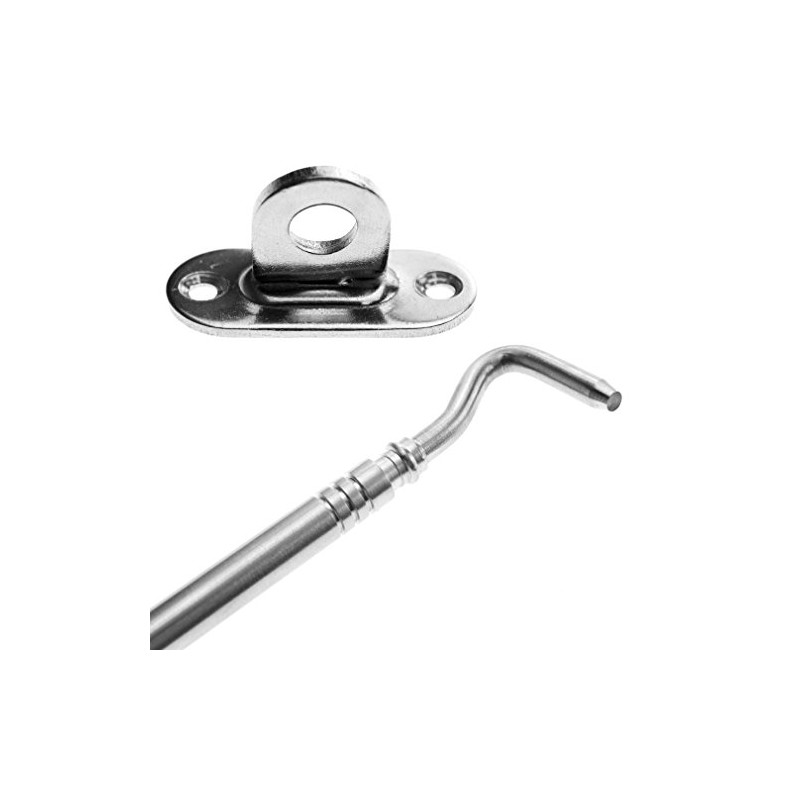 8" 10mm Dia Cabin Hook and Eye Shed Gate Door