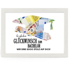 HSDSH Bachelor Gift, Packaging for Money Gifts, Money to Give Away, Passed Exam Gifts for Bachelor's Degree, Study Gift, Bachelorette, Graduation 2025, Master, Doctor