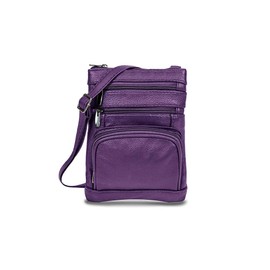 ShopINess Genuine Leather Shoulder Bag for Women, Purple