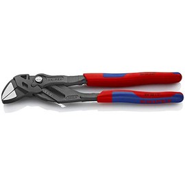 Knipex Pliers Wrenches pliers and a wrench in a single tool grey atramentized, with multi-component grips 250 mm 86 02 250