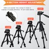 KAKOTOPA Mini Tripod for Camera with 3-Way Pan/Tilt Head 1/4