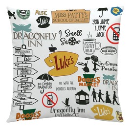 TV Show Inspired Gift Luke's Diner Gift Dragonfly Inn Merchandise Home Decorative Throw Pillow Cover Case Cushion Cover