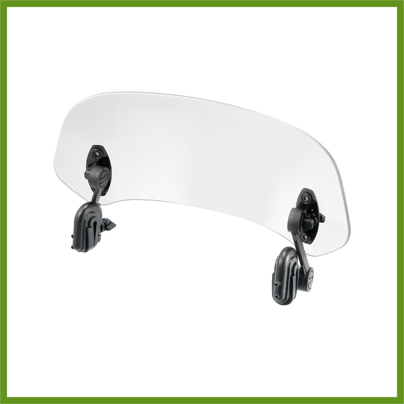 HOPESPANNER 28.5cm Motorcycle Windshield Motorcycle Wind Deflector Clear Lens Adjustable