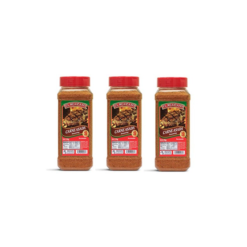 El Mexicano Carne Asada Seasoning 28oz (3 pack)