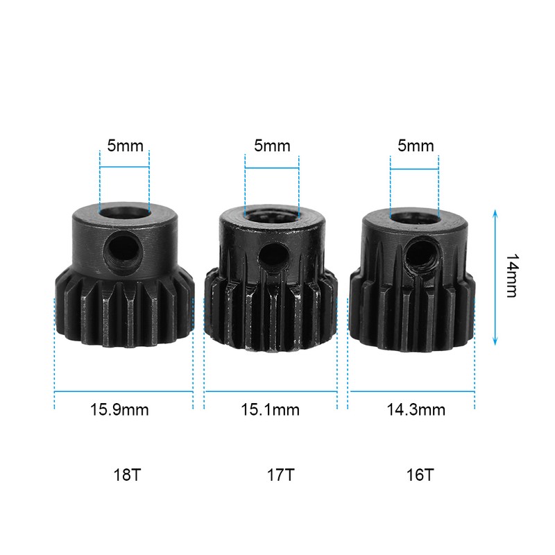32DP ￠5mm 13-15T 16-18T 19-21T Motor Pinion Gears Combo Set