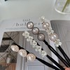 4 Pieces Pearl Flower Hair Bun Maker Donut Bun Shaper