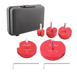 maXpeedingrods 5 Pcs PVC Pipe Reamer Kit with 1 Inch, 1-1/2 Inch, 2 Inch, 3 Inch, 4 Inch Head Aluminum, PVC Fitting Socket Saver Tool Set, Fit Standard 1/2" Drills