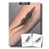 Semi Permanent Tattoos, Crocodile with 3D Shadow Design, Medium