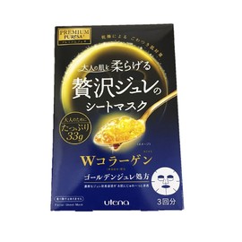 Premium Presa Golden Jelly Mask, Collagen, 1.1 oz (33 g) x 3 Sheets x 6 Packs