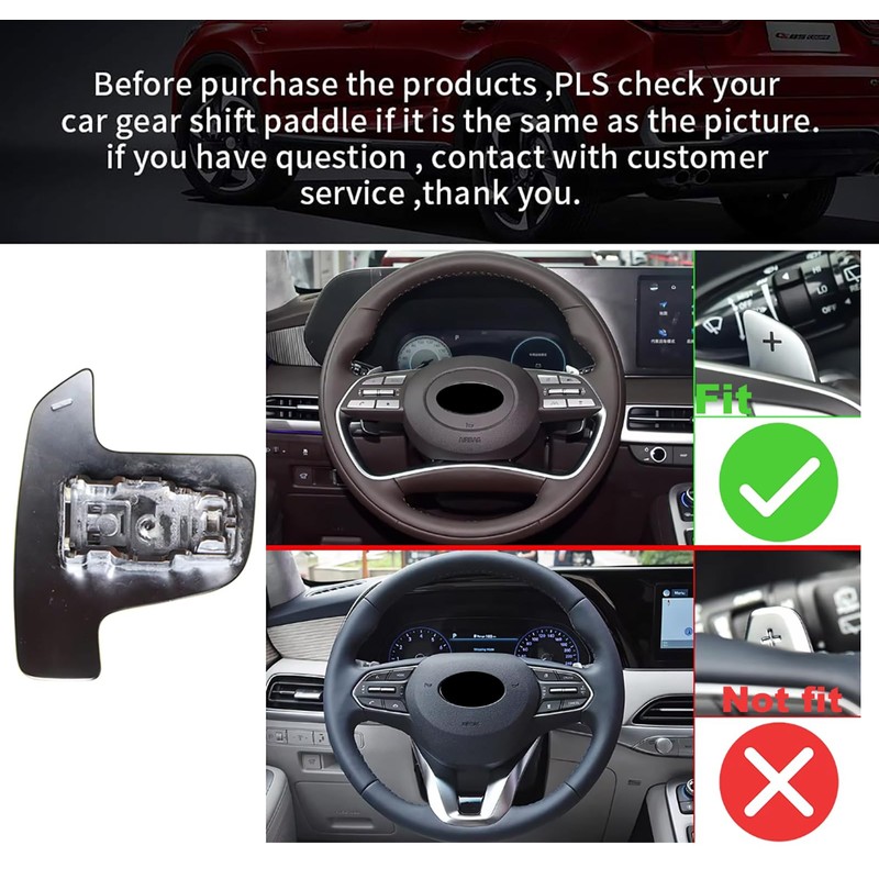 ontto ABS Plastic Car Steering Wheel Shift Paddle Shifter Extension