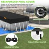 HIGHTQURO Rectangular Pool Cover for Above Ground Pools,Solar Oval Pool