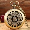Outdoor Compass with Metal Chains, Retro Compass with Luminous Numerals,