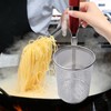 TANEMUDO 9 Pcs Stainless Steel Pasta Cooker Basket with Wood
