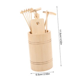 Abaodam 1Set Mini Zen Garden Rake Tool Set Garden Accessories for Meditation and Home Decoration Design for DIY Garden Arrangement for Tranquility