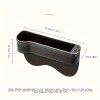 Unbranded Essential Flexible Sturdy Car Seat Gap Storage Box Dual