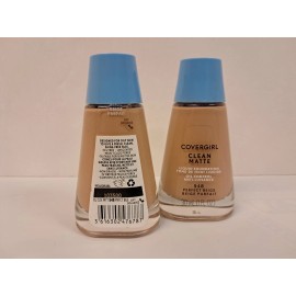 COVERGIRL 2 Covergirl Clean Matte Liquid Foundation Makeup #548 Perfect Beige 1 fl oz NEW