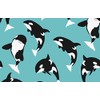 1 x Orca Killer Whale Sea Life Blue Water Black