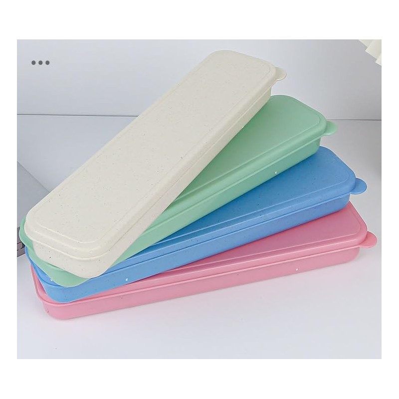 1pcs Portable Flatware Box Travel Tableware Storage Case, Travel Utensils