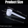 10Pcs 5 Gram/10 ml White Plastic Tablespoon Measuring Spoons with