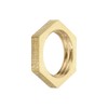 sourcing map G1/4 Pipe Fitting Hex Lock Nut Locknut Female