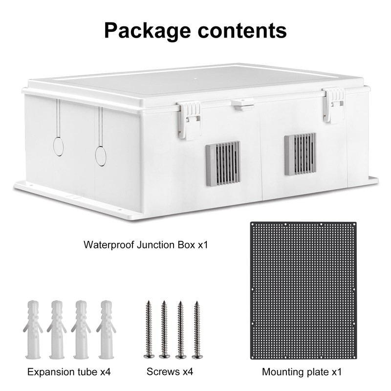 Namunanee Outdoor Electrical Junction Box, ABS Water Resistant Enclosure with