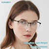 SUNAMOY SUNAMOY 5 Pack One-Piece Half Frame Reading Glasses Women
