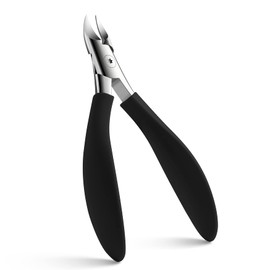 FVION Podiatrist Toenail Clippers, Professional Thick & Ingrown Toe Nail Clippers for Men & Seniors, Velvet-Soft Handle Toenail Cutter/Colorful Nail Clippers, High Grade Stainless Steel