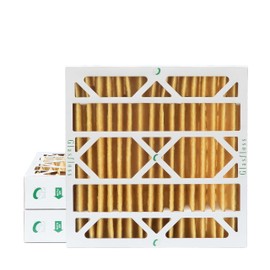 Glasfloss ZL 20x20x4 MERV 11 (FPR 7) 4" Inch AC Furnace Pleated Air Filters. Box of 3. Actual Size: 19-1/2 x 19-1/2 x 3-3/4