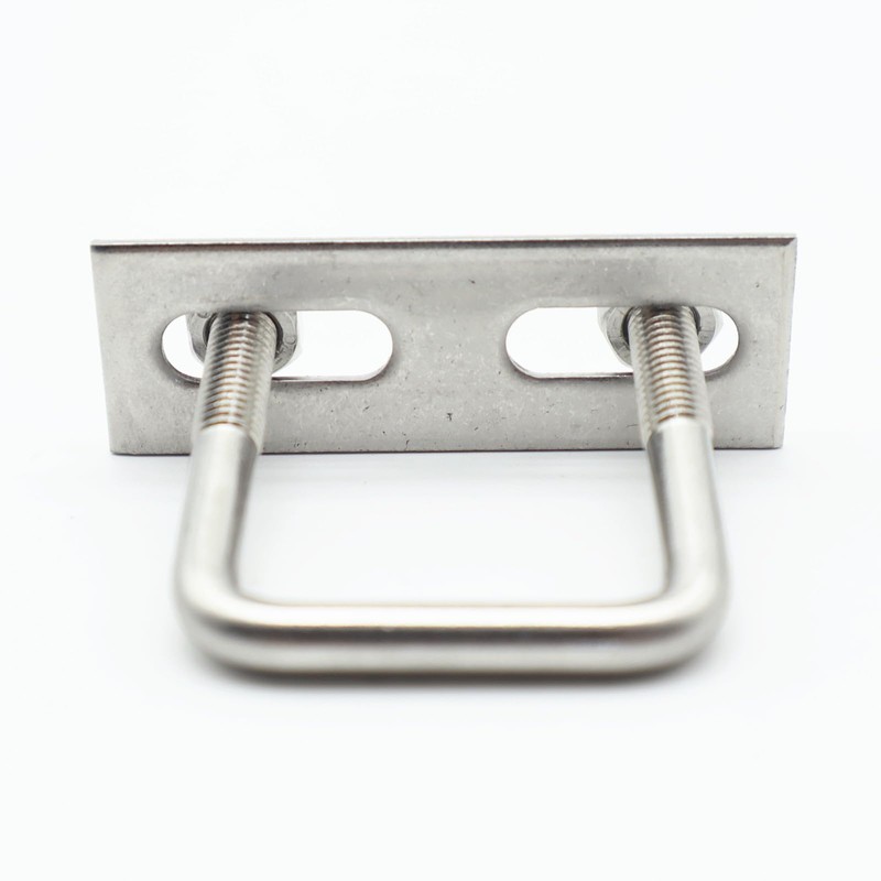 QYIMLI Stainless Steel Square U Bolt Clamp, Square Tube Clamps