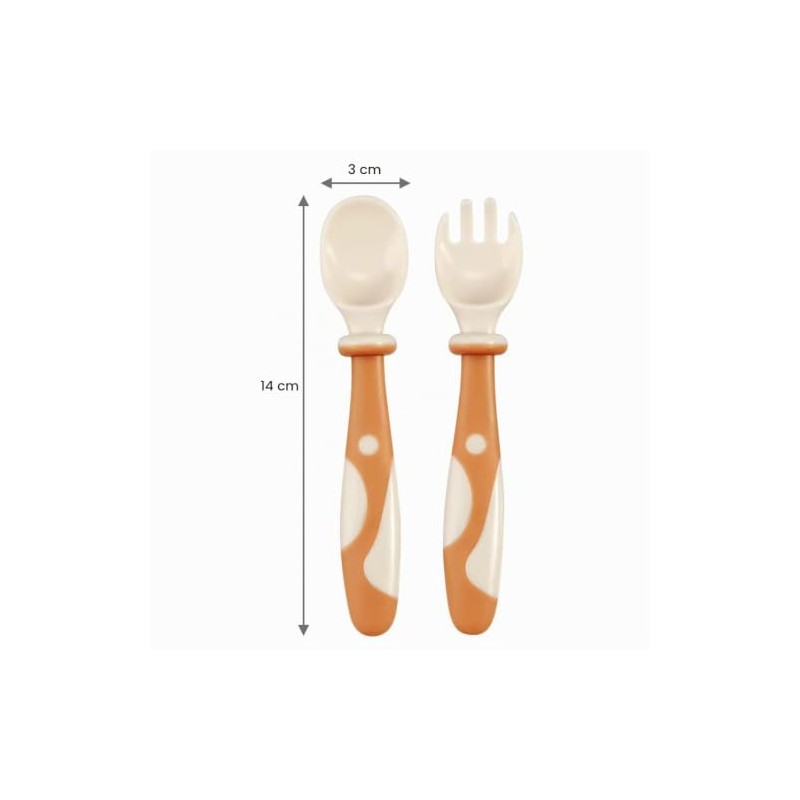 PandaEar Juego de 6 cucharas de silicona para bebé, cucharas