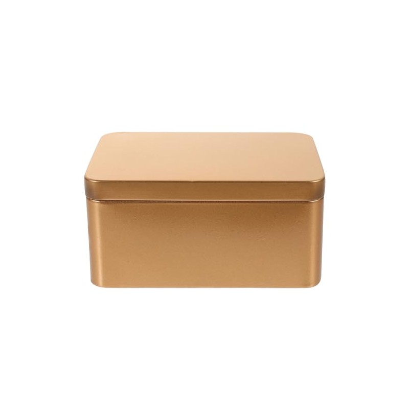 DOITOOL Small Tins Lids Tea Storage Box Decorative Box for