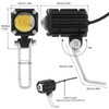Windance Motorcycle Auxiliary Spotlight Fog Light, 32W Yellow White 4