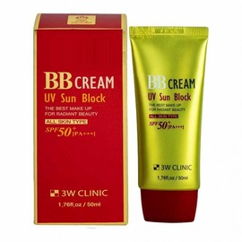 3W Clinic UV Sun Block BB Cream SPF50+ PA+ 50ml 2ea