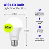 Feit Electric A19 LED Light Bulbs, 60W Equivalent, Non-Dimmable, 800