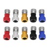 SG Store 10pcs Presta Valve Adapter with Caps, Aluminum Alloy,