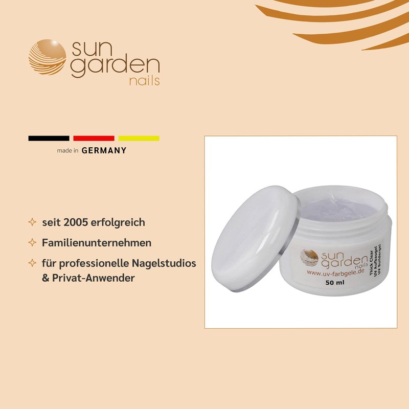 Sun Garden Nails - Builder Gel Thick Clear/Builder Gel 50