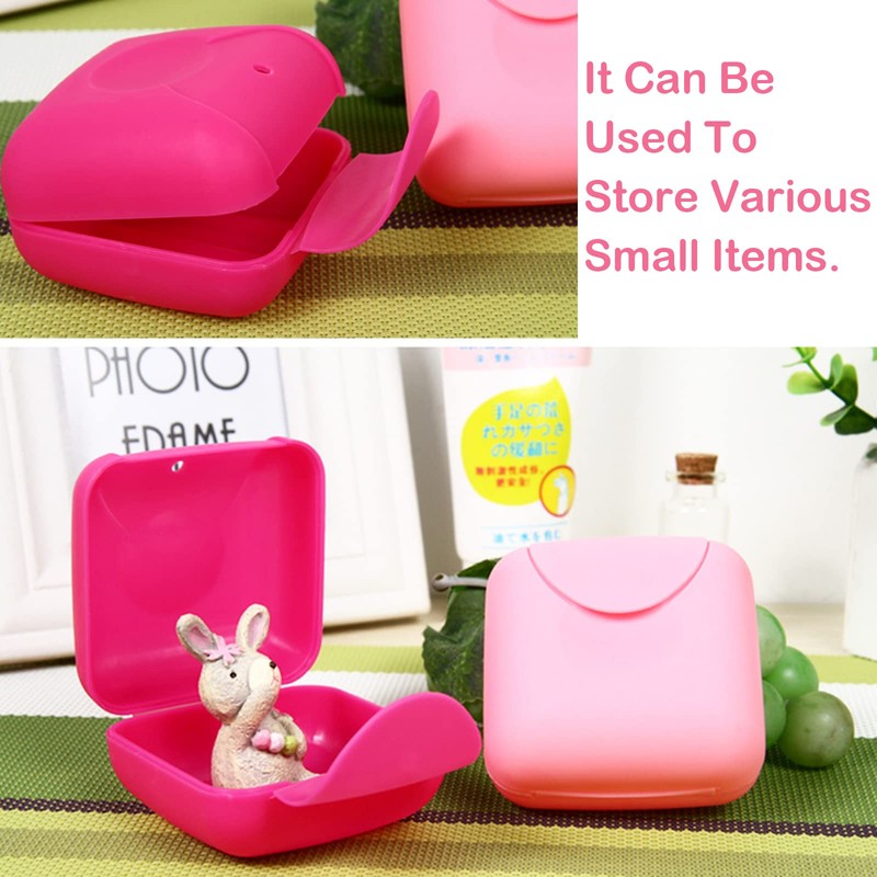XLKJ Pack of 2 Soap Dish, Small Soap Box with