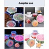 12 Tapas de Silicona Elásticas Reutilizables, Cubiertas de Silicona para