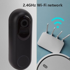 Video Doorbell with 1080P High Definition Lens, Bidirectional Voice, IR Night V ision, Remote Video Call, Battery or Wired Powered, Smart Visual Doorbell Camera for Home (US