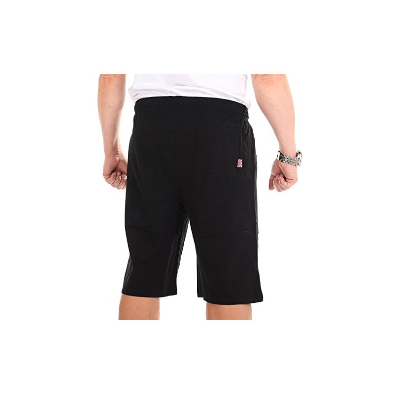 Lonsdale Men's Logo Jam Bermudas, Black (Schwarz), X-Large (Size: XL)