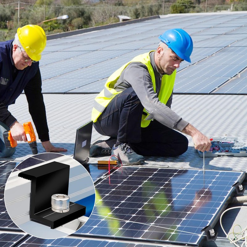 ZIOYA Pack of 8 Solar Panel Brackets, 30 mm Solar