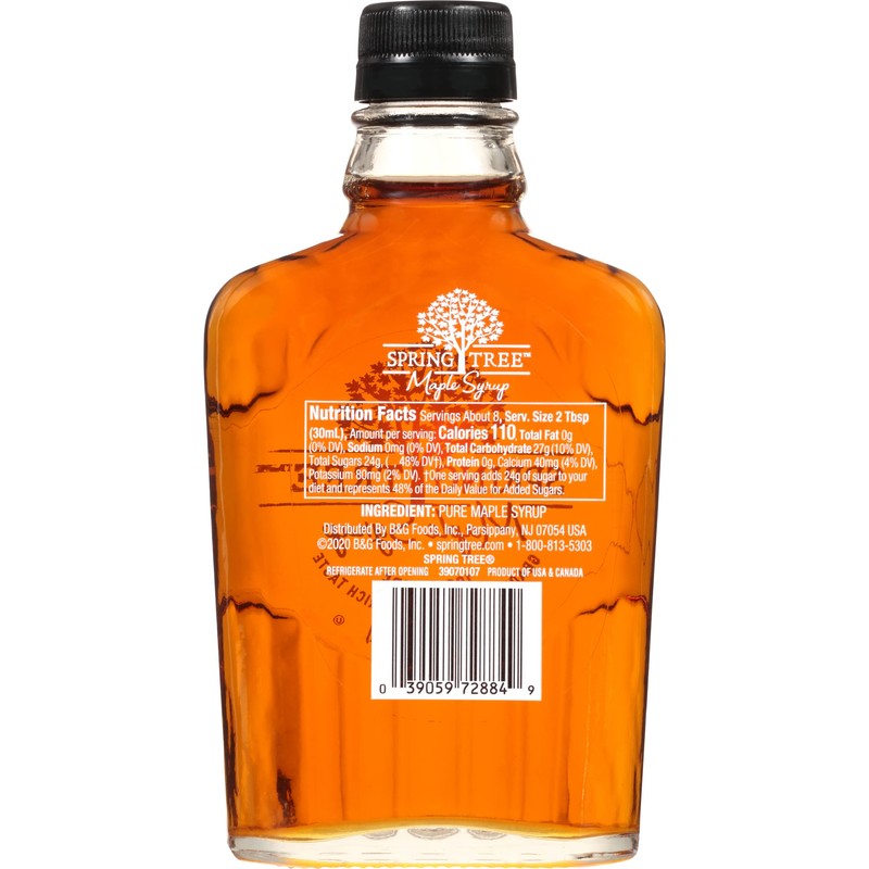Spring Tree Pure Maple Syrup Bottle, 8.5 Fl Oz