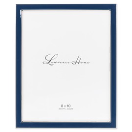 Lawrence Frames 8x10 Navy Enamel Picture Frame, Blue