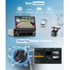 1 DIN CarPlay Car Stereo Flip Out 7-Inch Retractable Touch