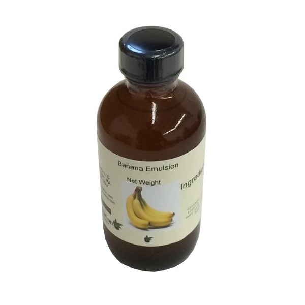 OliveNation Banana Emulsion for Baking, Water Soluble, Non-GMO, Gluten Free, Vegan - 8 ounces
