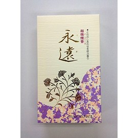 Incense Incense, Less Smoke, Floral Scent, Super Smoke Incense for Happiness, Eternity (Towa), Large, Ultra Smoke, Higan, Buddhist Altar, Buddhist Service, Obon