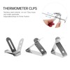 DOITOOL 6PCS Meat Thermometer Probe Clip Holder for Ambient Temperature
